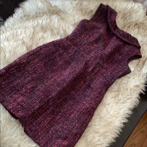 Trina Turk Purple Tweed Minidress